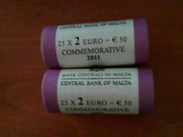 Malta 2011 2 Euro CC rolls.jpg